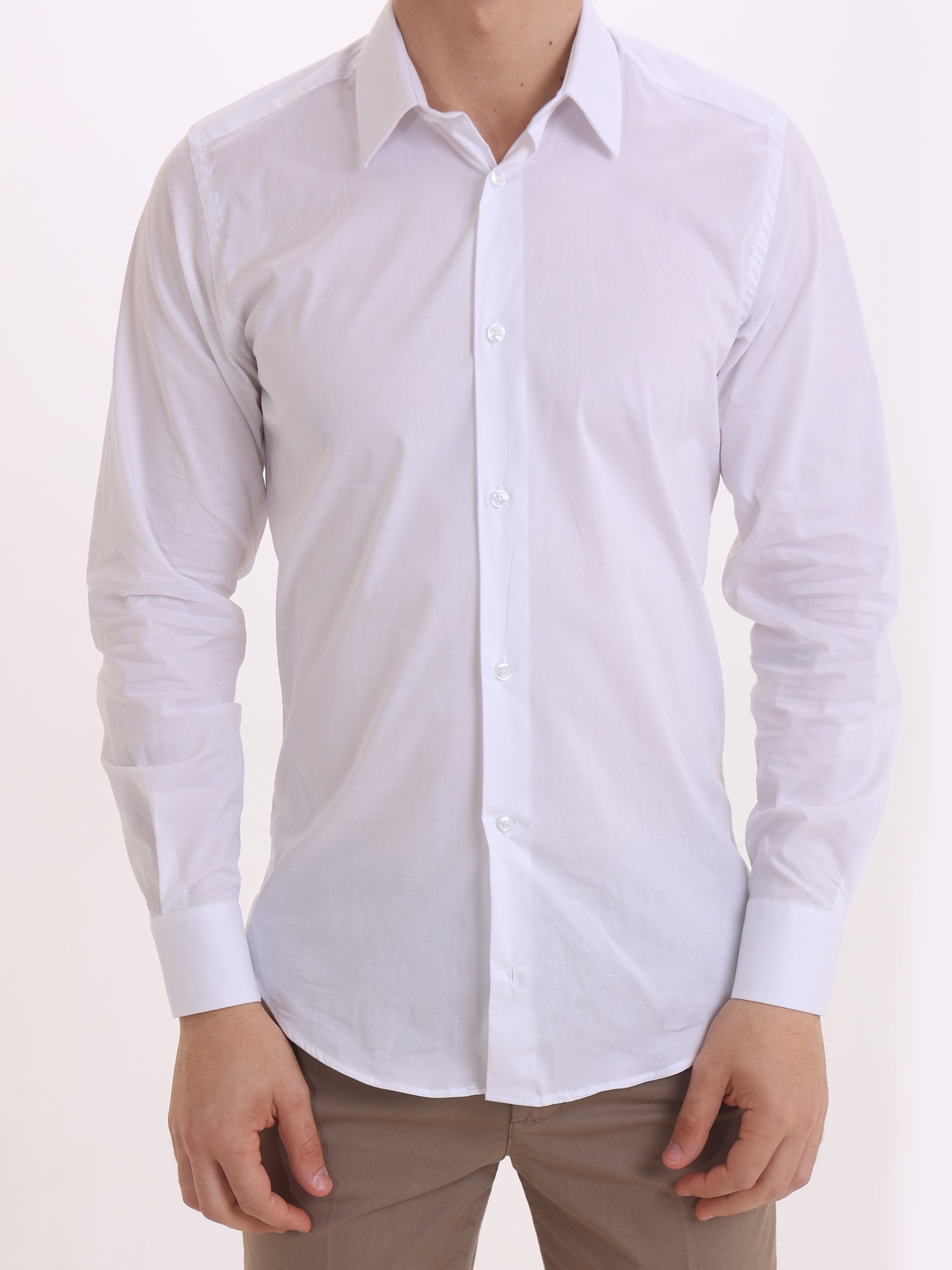 Gold Rush Uomo Camicia Bianco Basic Icon Shirt