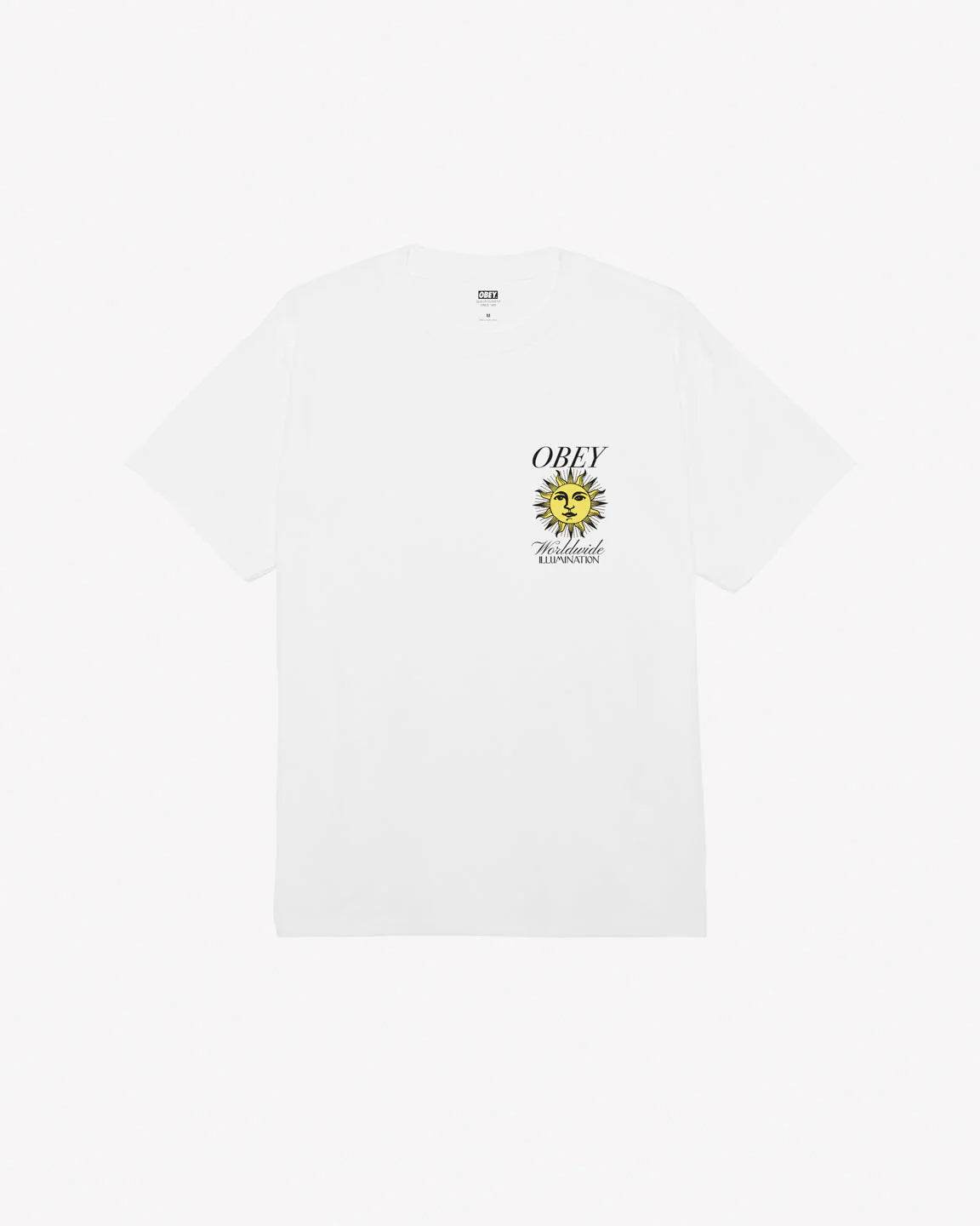 Obey uomo t-shirt illumination classic 22MC0000954 Bianco