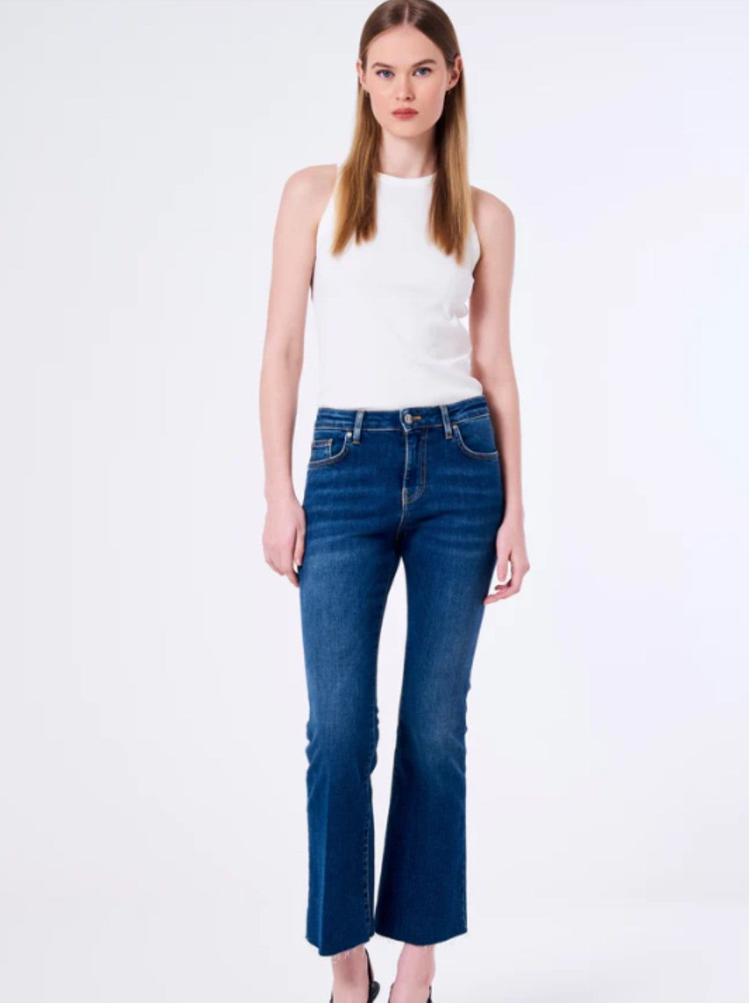 Vicolo donna jeans Icon Gisel DB5125 blu denim