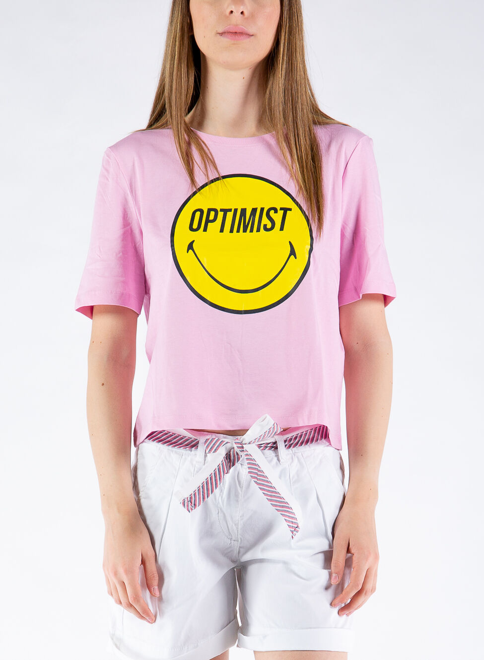 ONLY DONNA T-SHIRT SMILEY