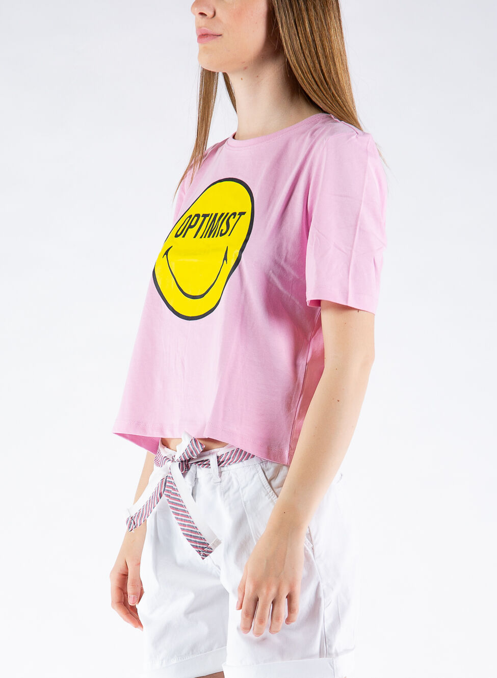 ONLY DONNA T-SHIRT SMILEY