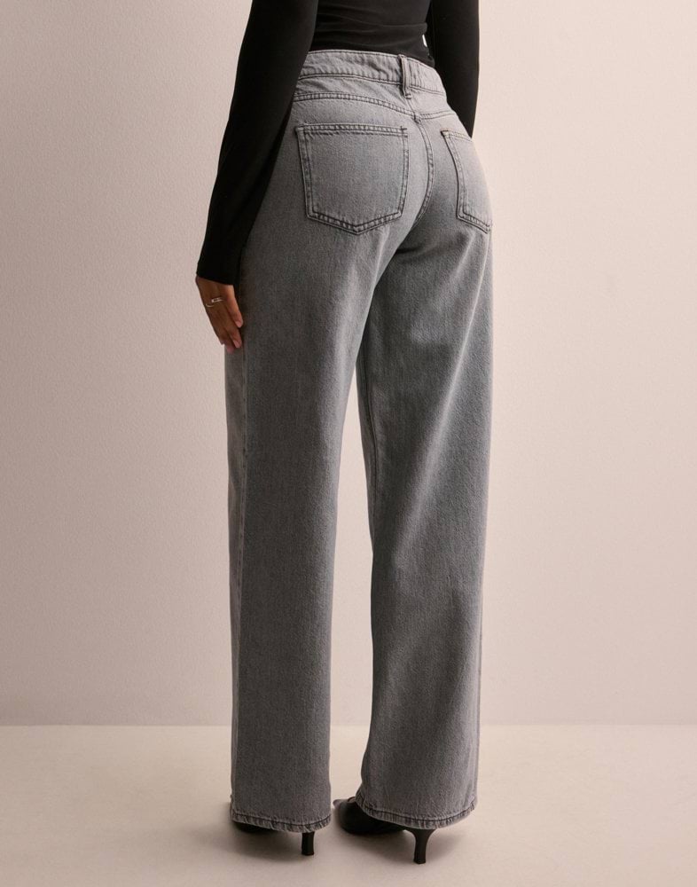 pieces donna jeans oelle straight 17151219 grey denim