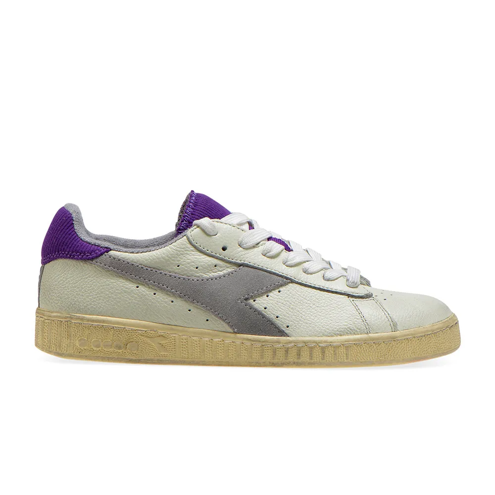 DIADORA DONNA SCARPA GAME L LOW USED BIANCO E LILLA