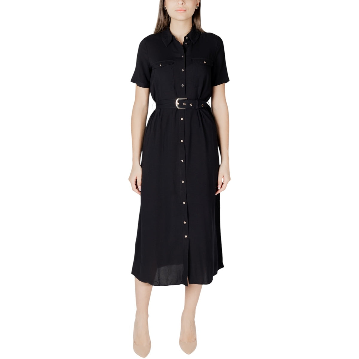 Vero Moda donna abito Measy Joy Gold 10328107