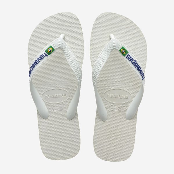 Havaianas Uomo Infradito Brasil Logo Bianco 4110850 0001