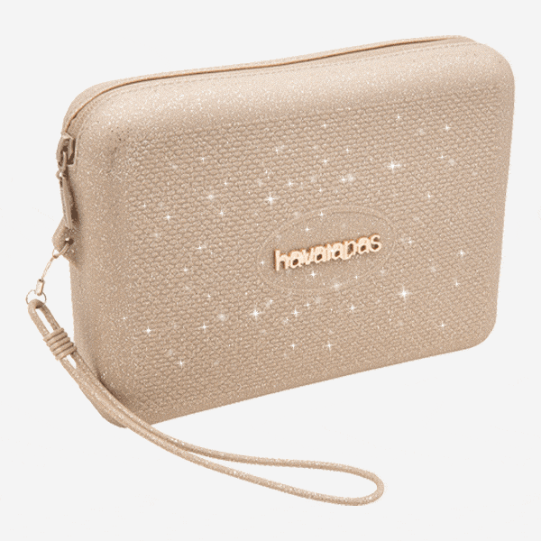 Havaianas Borsa Beach Necessarie Glitter Oro 4147274 057