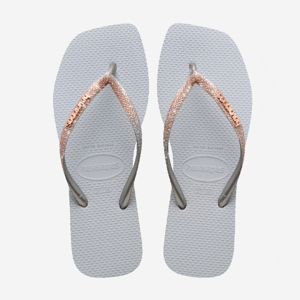 Havaianas Donna Infradito Square Glitter IcGray 4148102 3498
