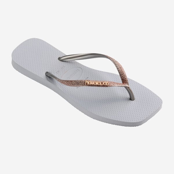 Havaianas Donna Infradito Square Glitter IcGray 4148102 3498