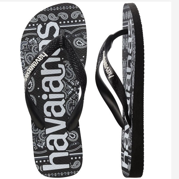 Havaianas Uomo Infradito Top Logomania Nero 4148449 0090