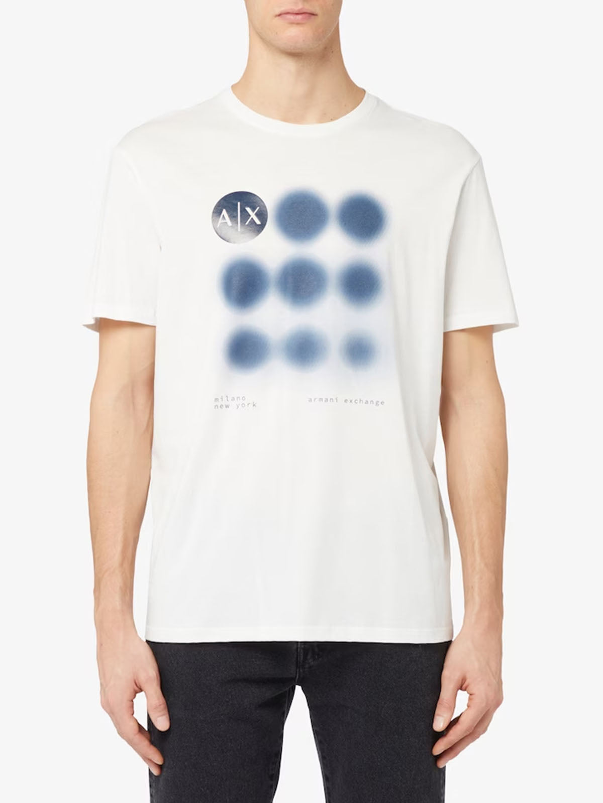Armani Exchange uomo t-shirt 3DZTBH ZJA5Z 1116 Bianco