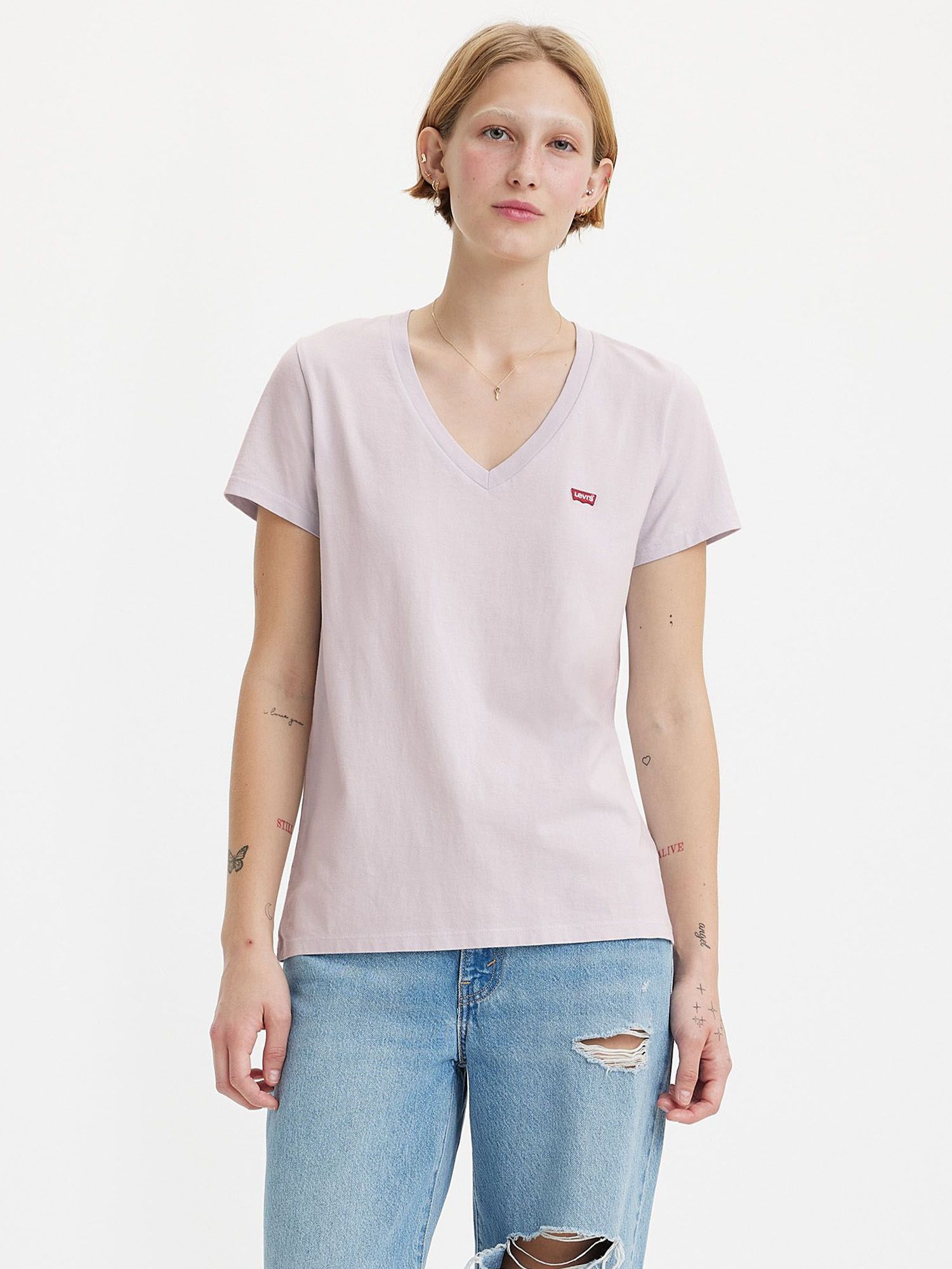 Levi's donna t-shirt Perfect V.neck 85341-0071