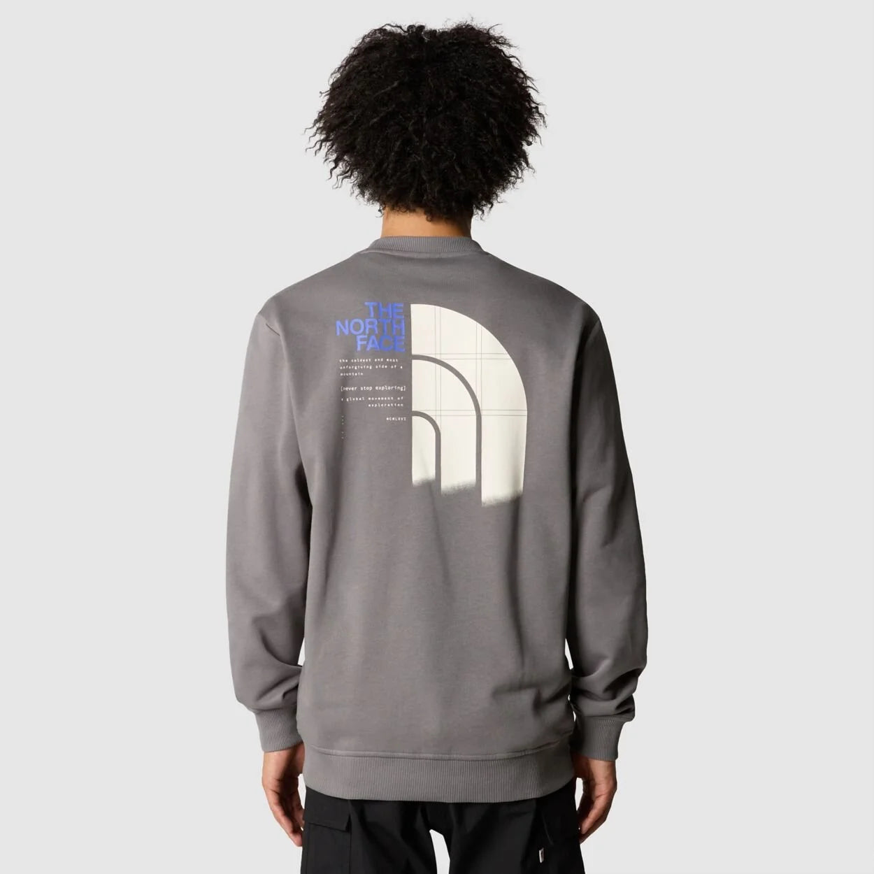 The North Face uomo felpa M Graphic Crew 3 Core NF0A87EU0UZ1 Smoked Pearl