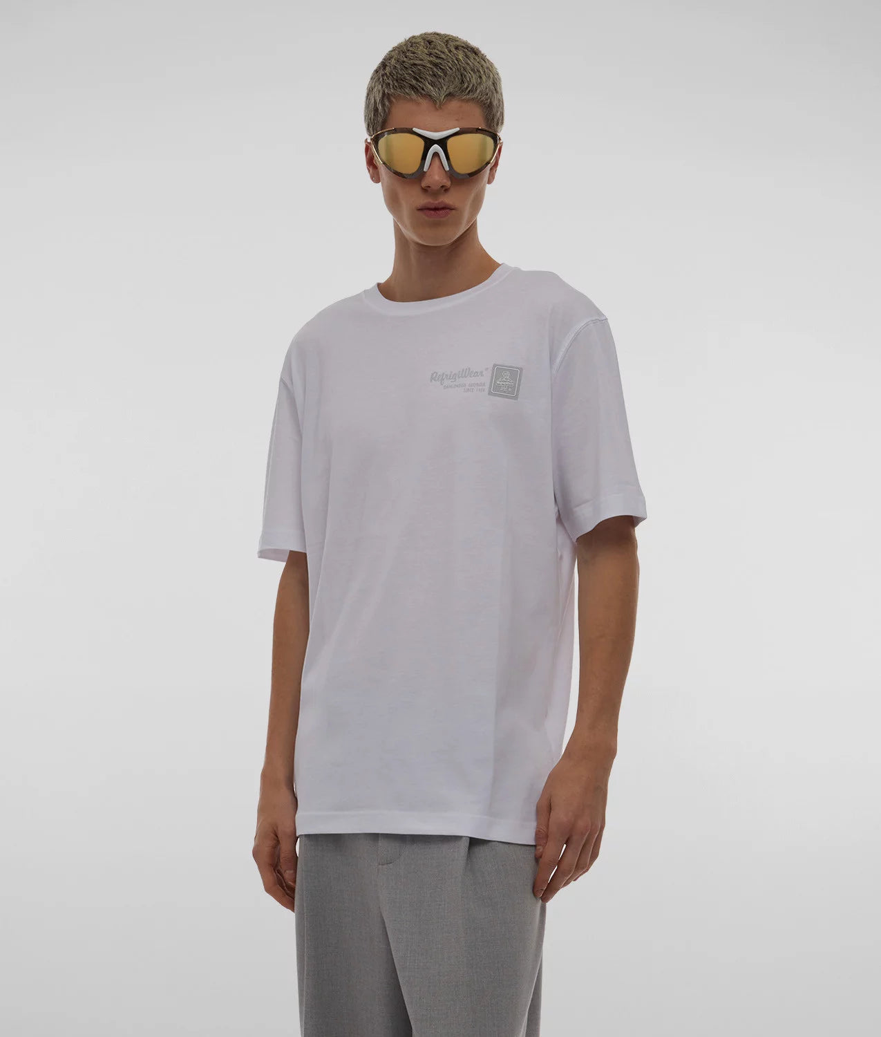 refrigiwear uomo t-shirt blanco RM0T30200JE9101 a010