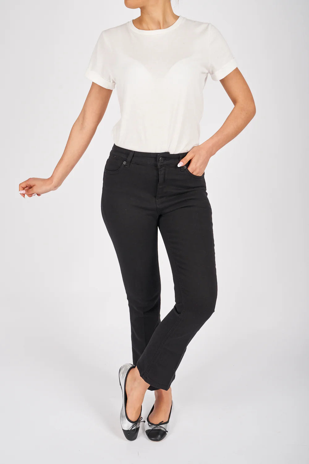 Vicolo donna jeans denim Gisele DB5103 Nero