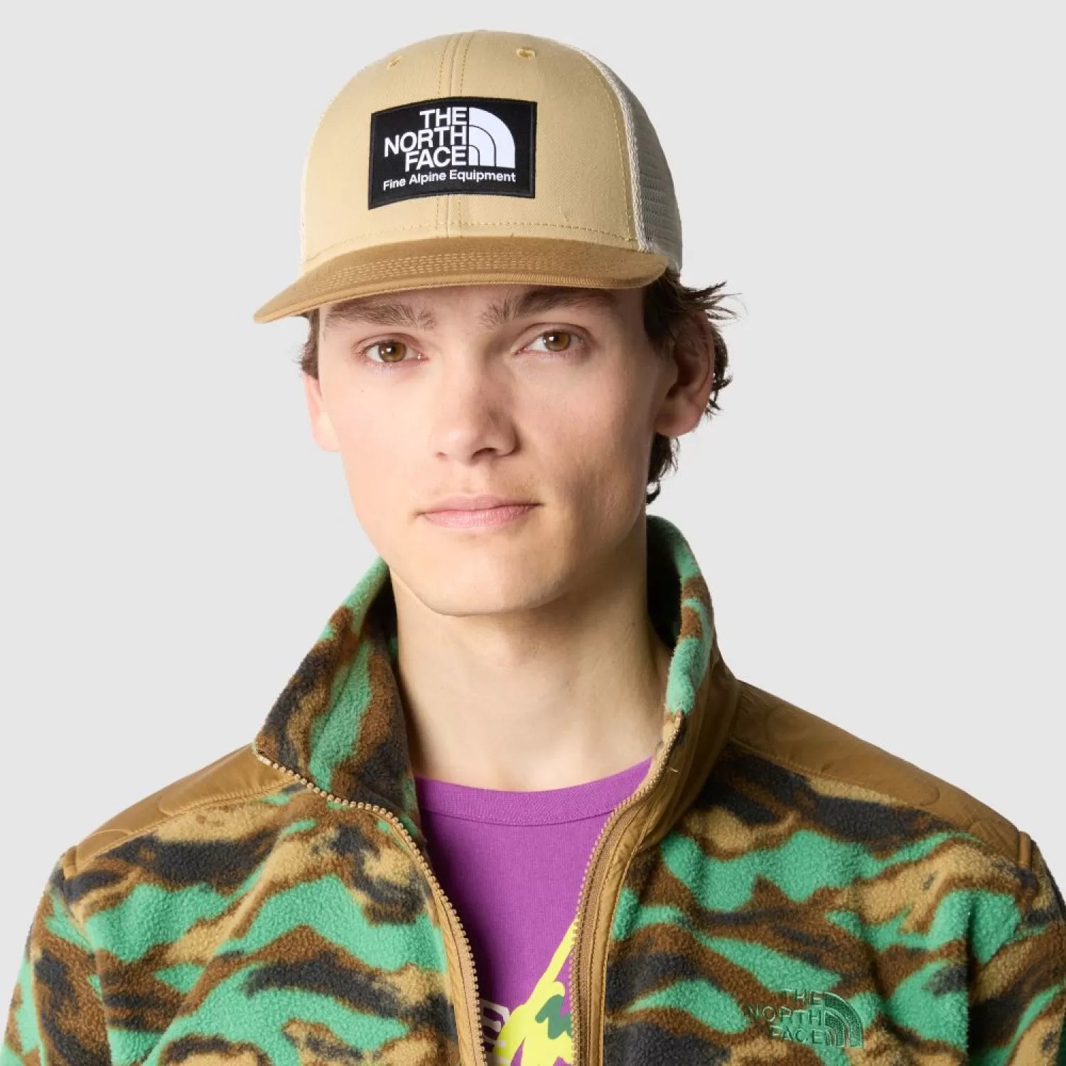 The North Face cappello Deep Fit Mudder NF0A5FX8WK21 UTILITY BROWN/KHAKI STONE