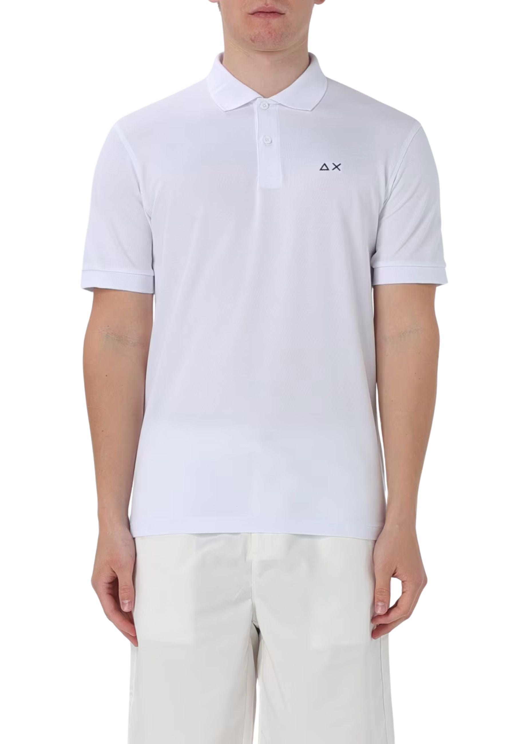 Sun68 uomo polo SOLID REGULAR S/S A34109 01 BIANCO