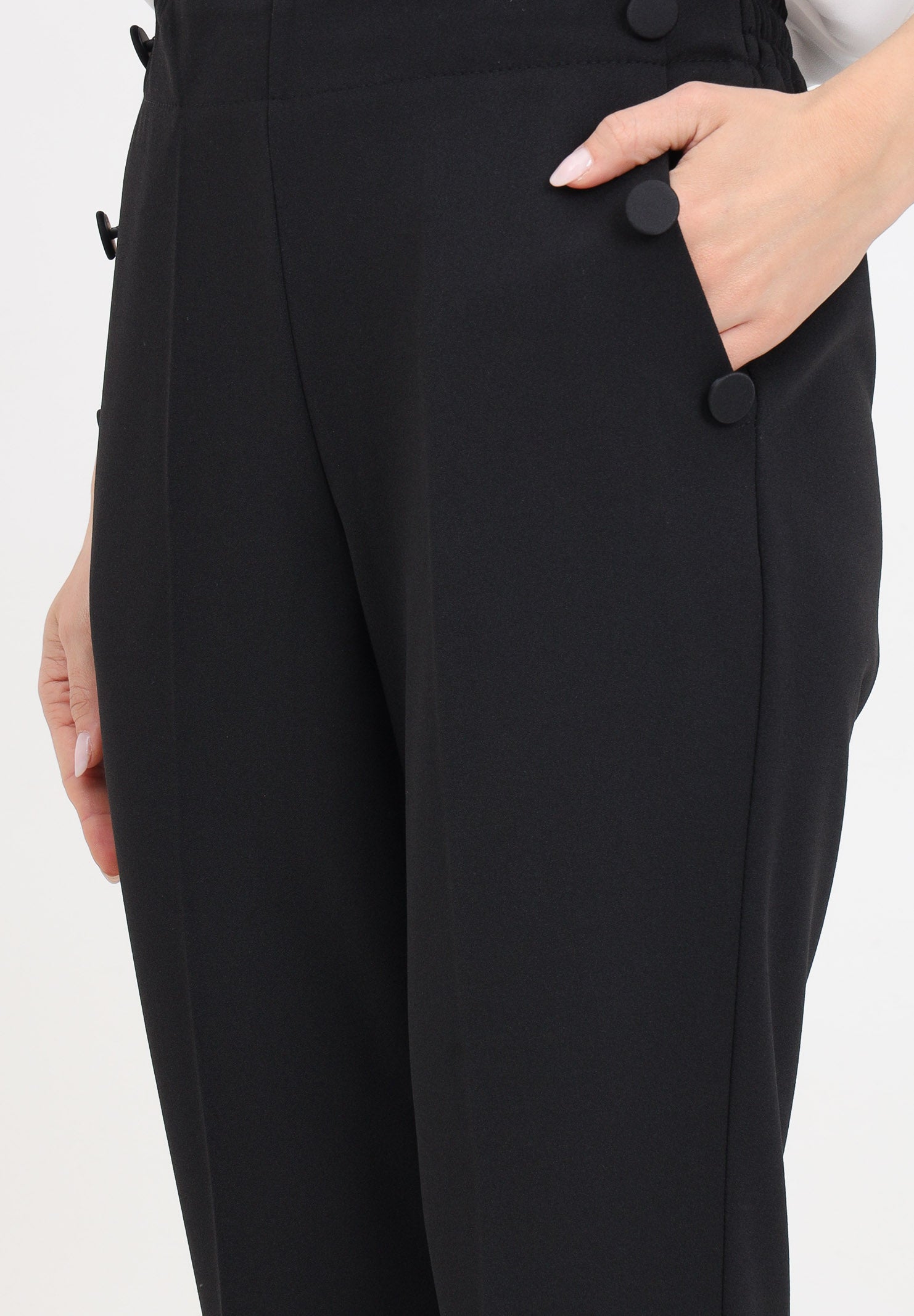 Vicolo donna pantalone a sigaretta TB0113 Nero