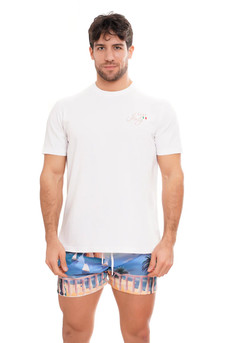 Move uomo t-shirt inserto stampa Capri