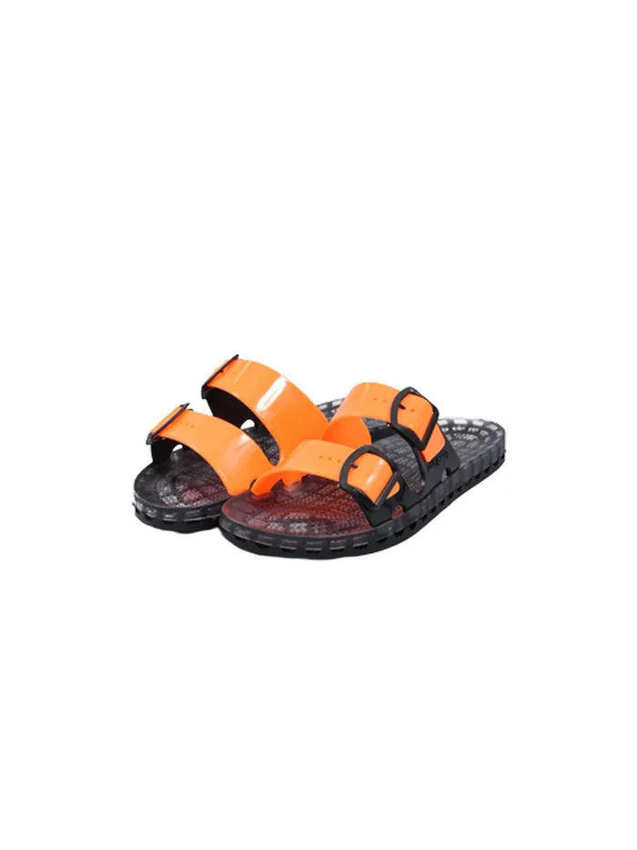 Sensi uomo sandalo La Jolla Black Fluo 4151/BF Arancio