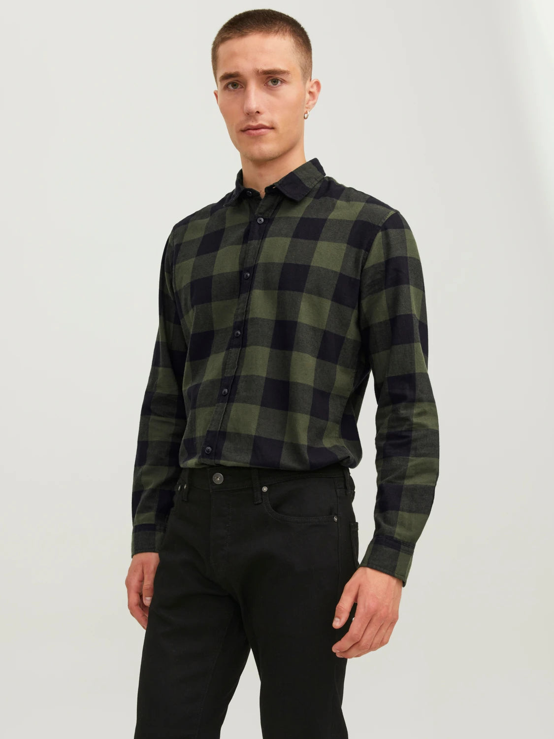 Jack & jones uomo camicia gingham 12181602