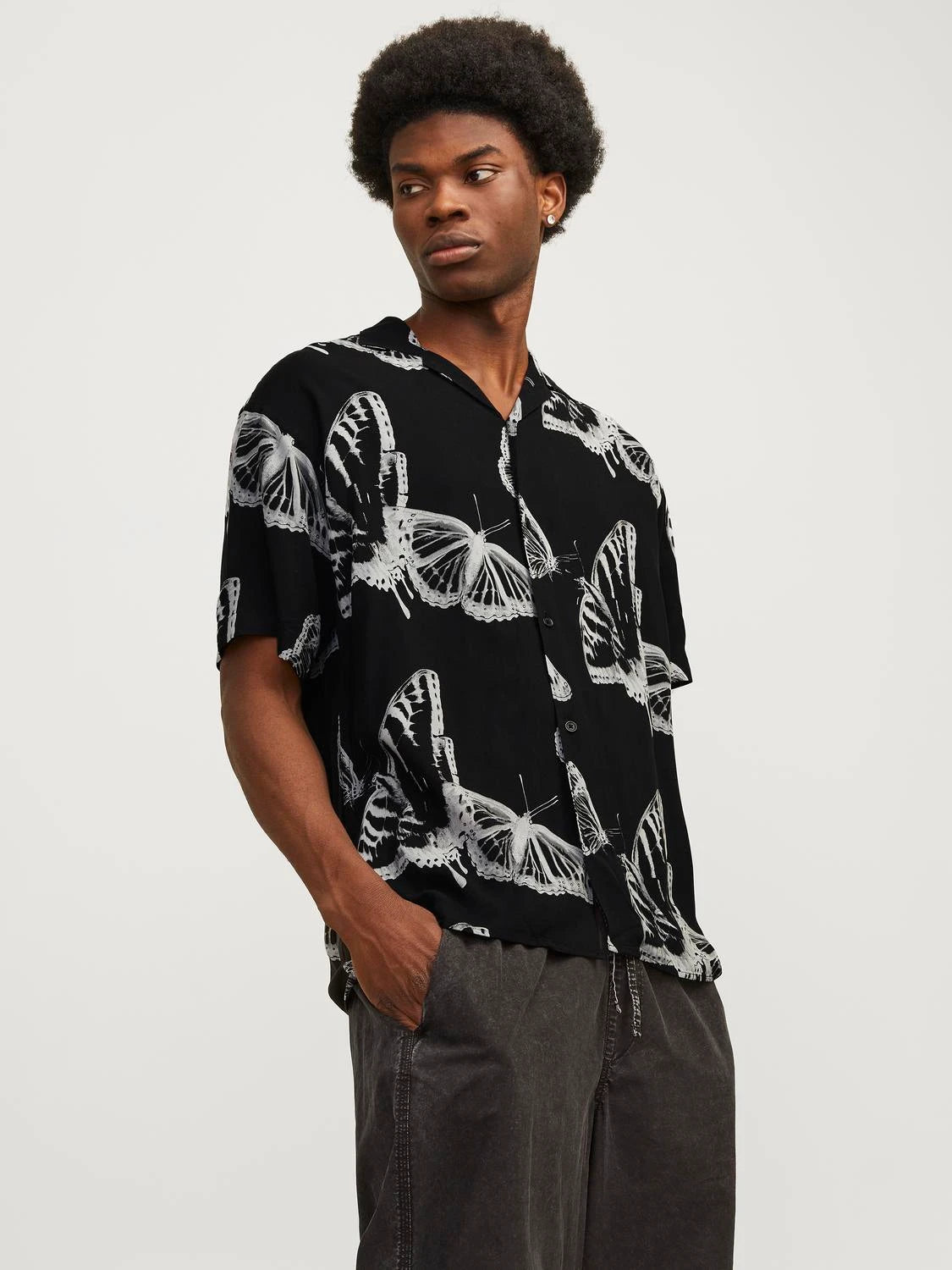 Jack & Jones uomo camicia Jeff Aop Resort Relax Butterfly 12252536