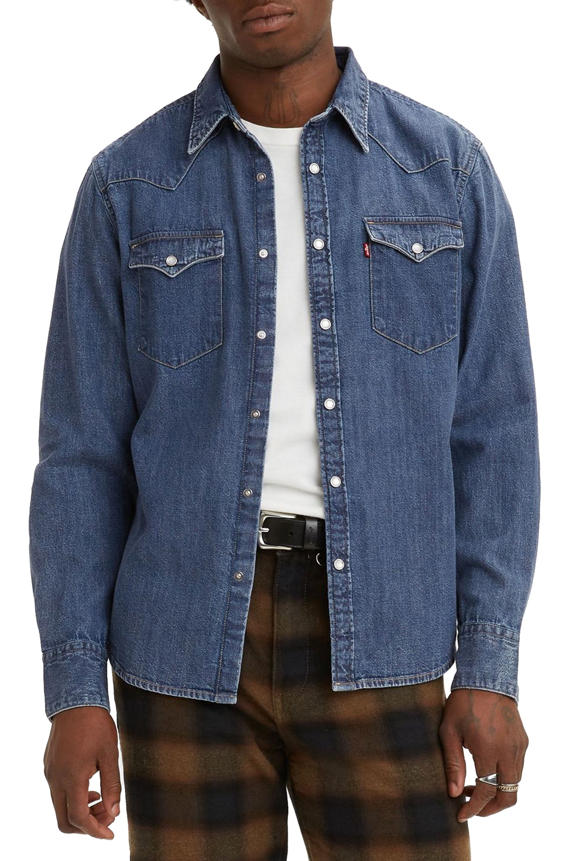 Levi's uomo camicia barstow western 85744-0041