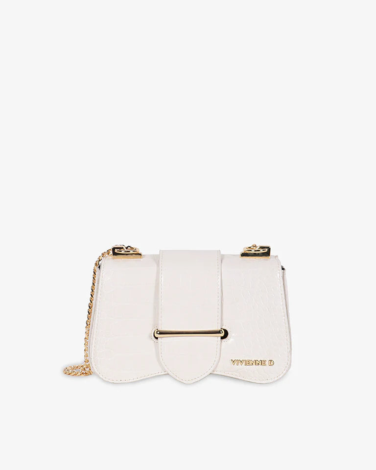 Vivienne D. donna borsa pochette Rio V056C Bianco