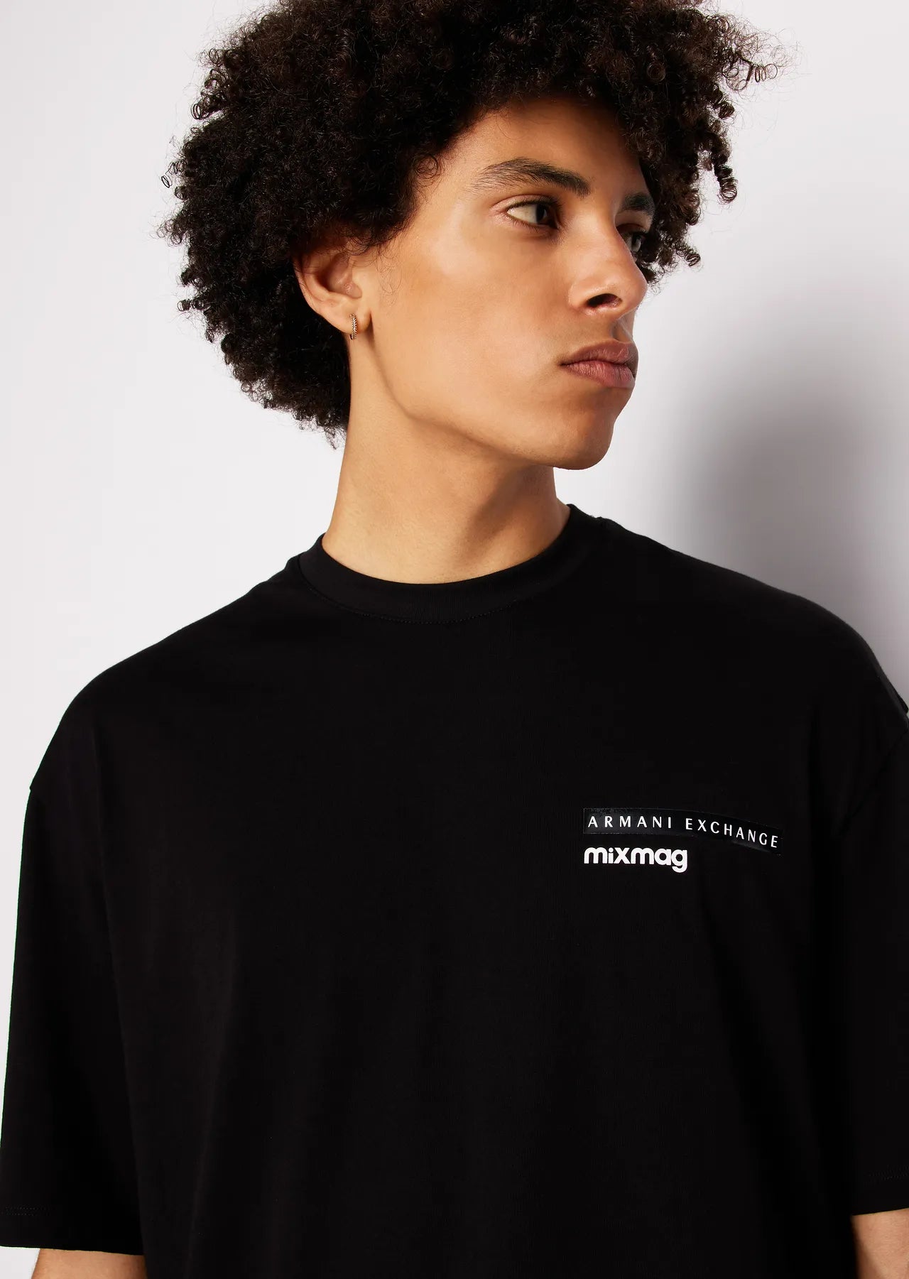 Armani Exchange uomo t-shirt 3DZTJA ZJ8EZ 1200 Nero