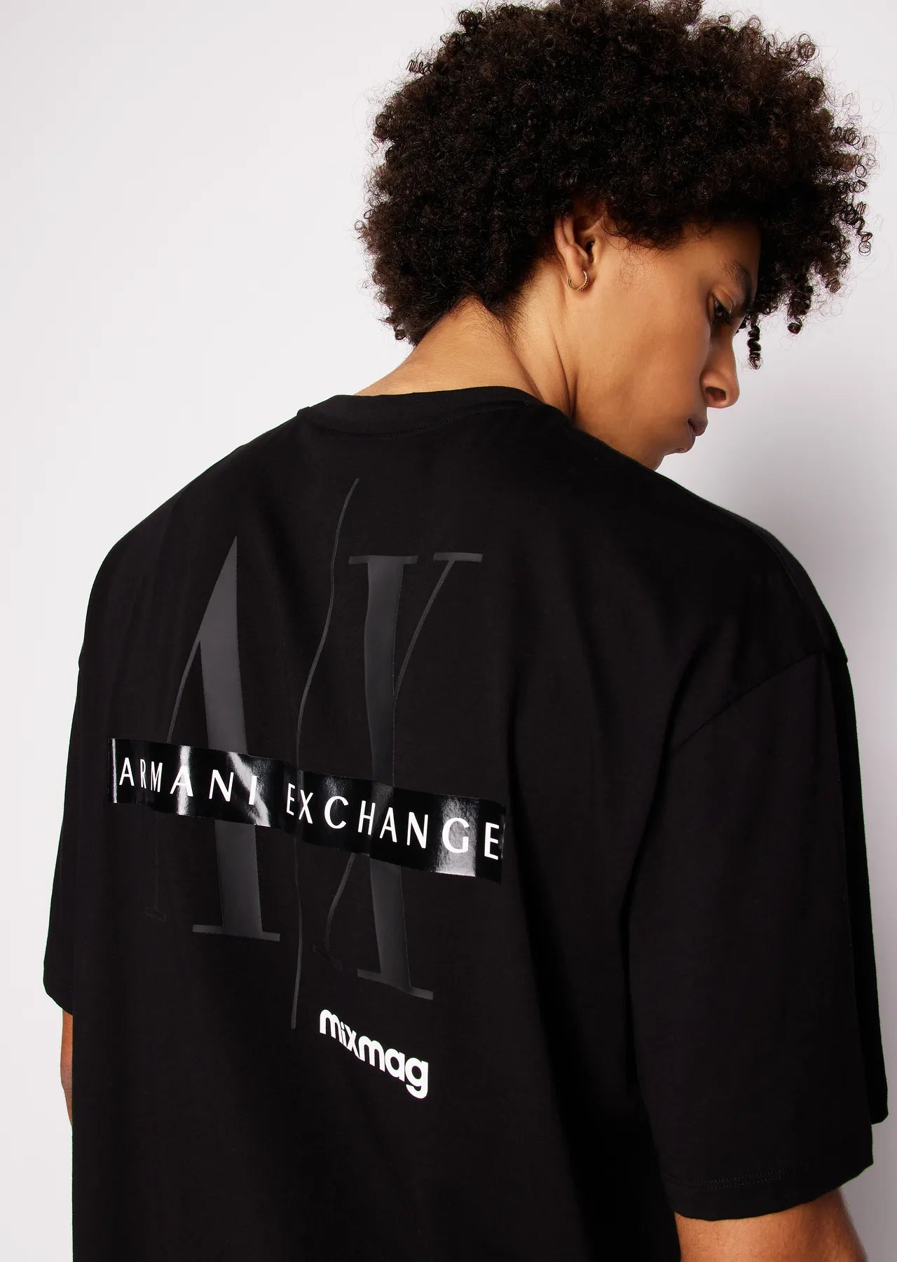 Armani Exchange uomo t-shirt 3DZTJA ZJ8EZ 1200 Nero