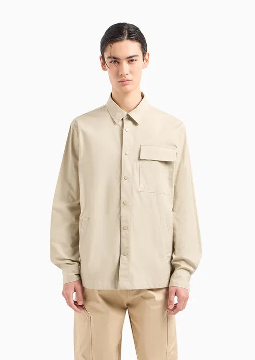 Armani Exchange uomo camicia 3DZC02 ZN3SZ 1795 Beige