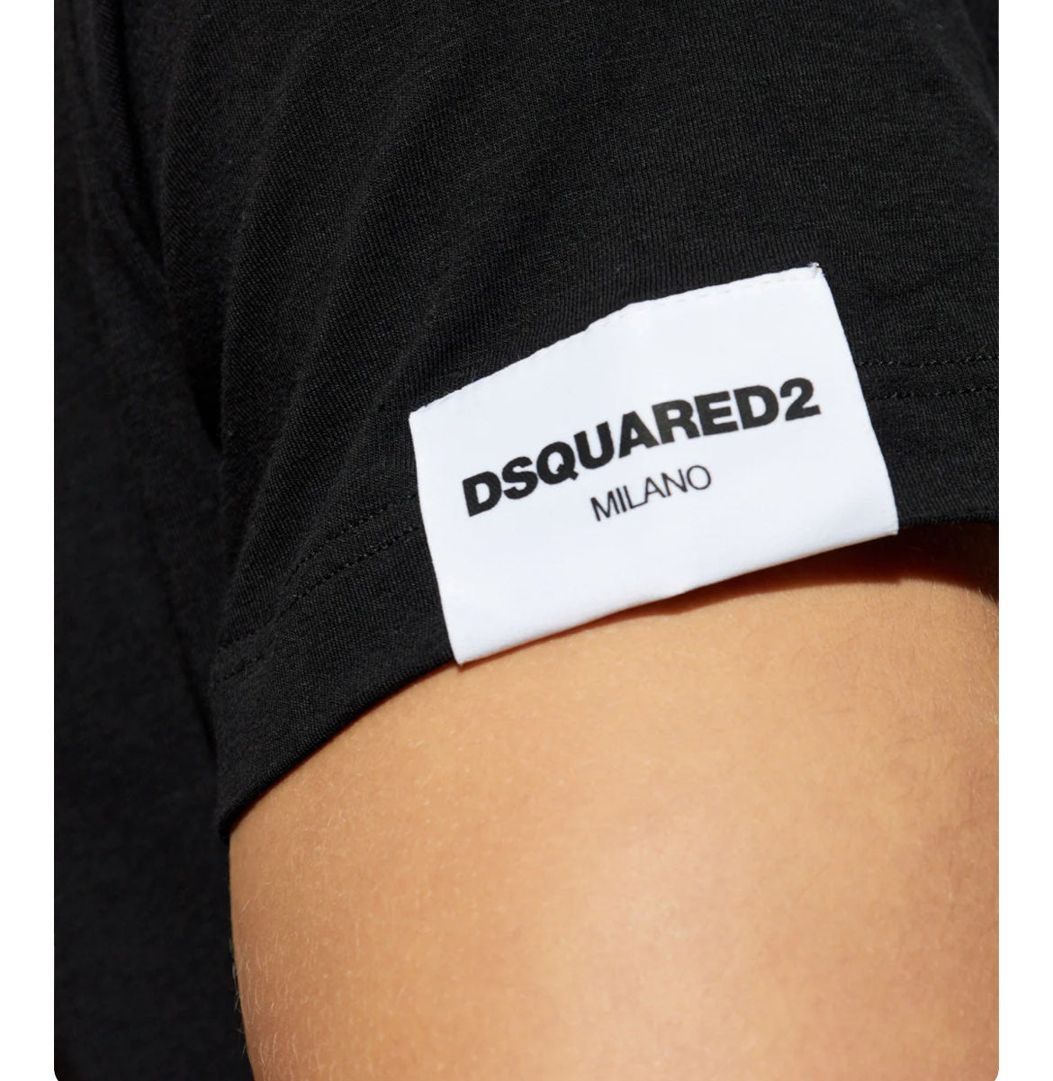 Disquared uomo t-shirt Round Neck D9M205720 001 Nero