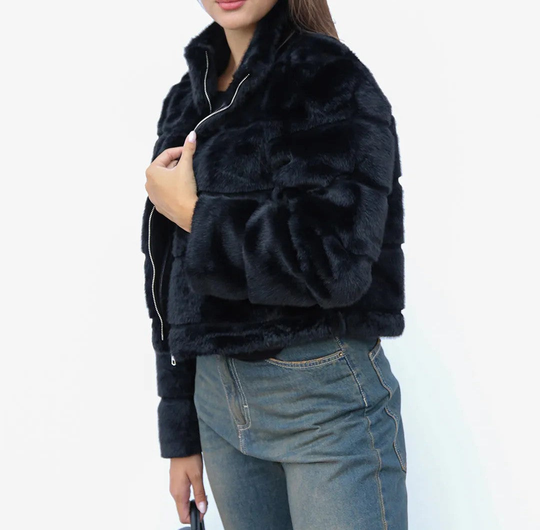 Vivienne D.donna pelliccia VEP001 Nero