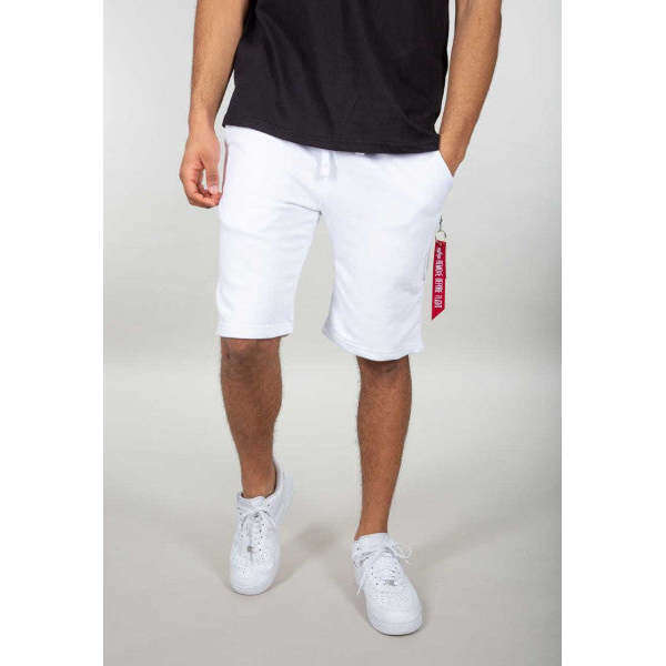 Alpha Industries Uomo Bermuda Bianco 166301