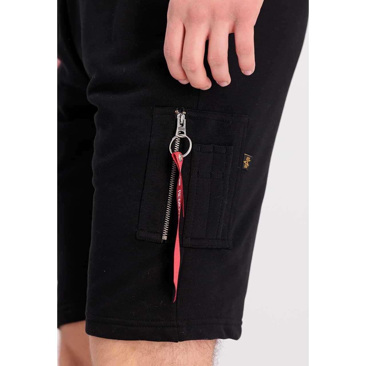 Alpha Industries Uomo Bermuda Nero 166301