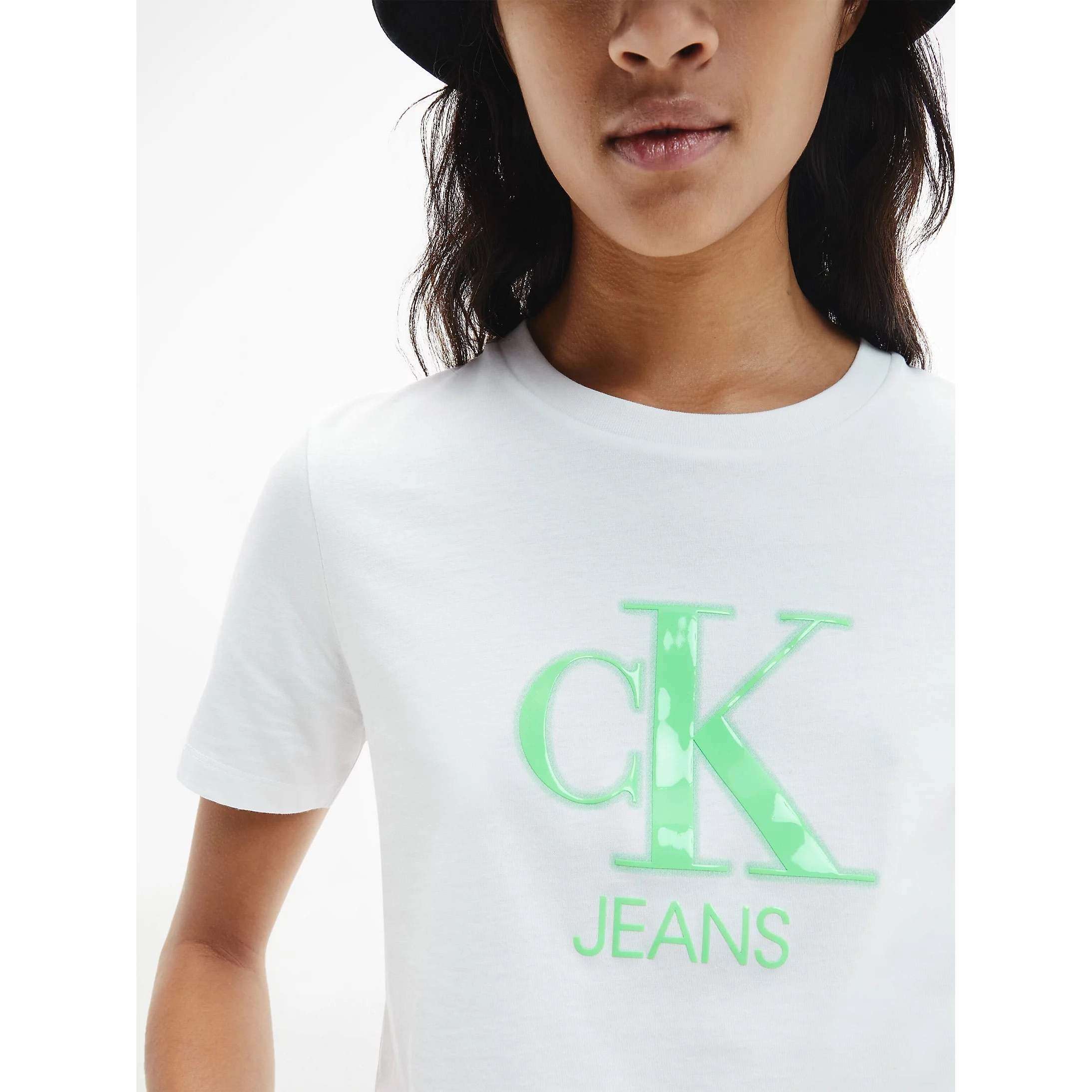 CALVIN KLEIN T-SHIRT DONNA GEL PRINT MONOGRAM L YAF