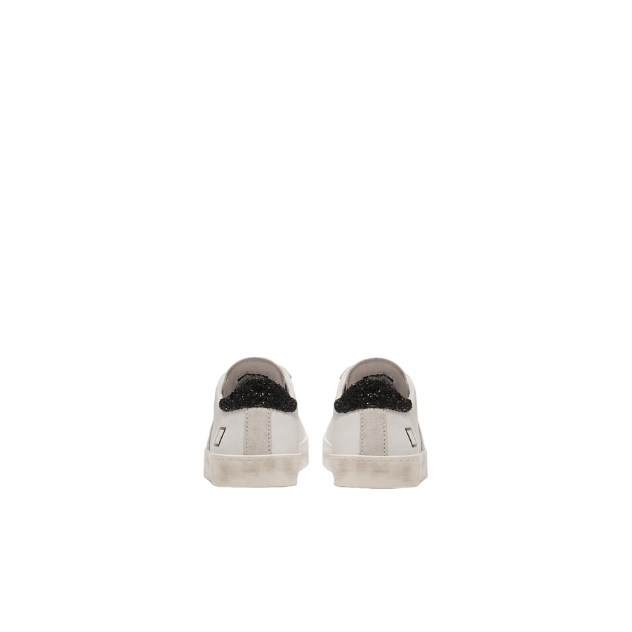 D.a.t.e. Donna Scarpa Hill Low Calf White-Black W381-HL-CA-WB