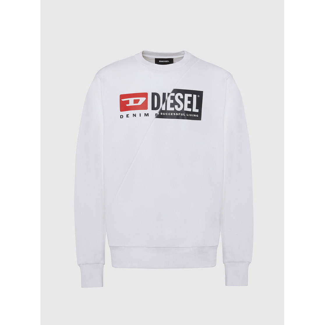 Diesel Felpa Uomo S-Girk-Cuty White