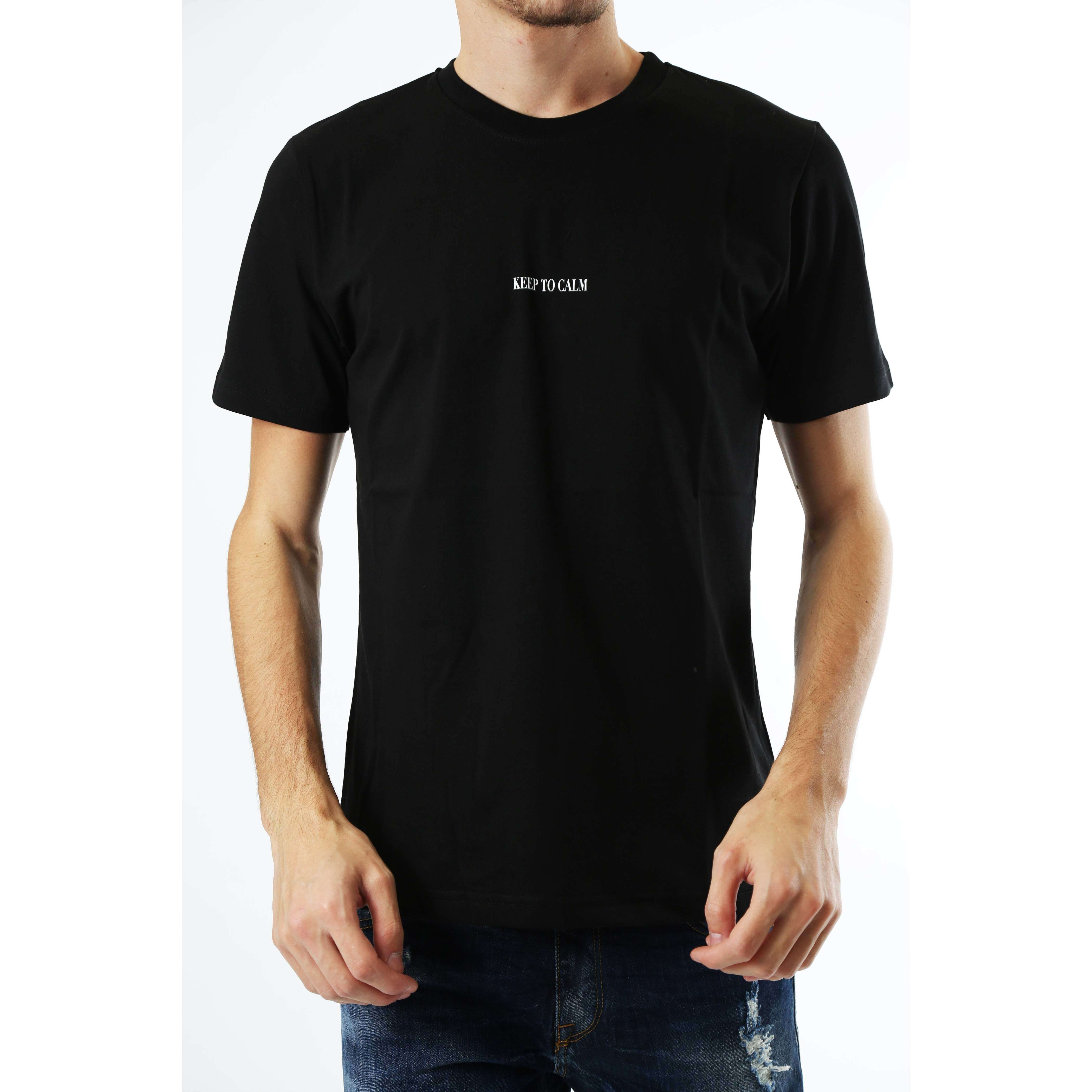 Fabrik London Uomo T-Shirt Smiley Black