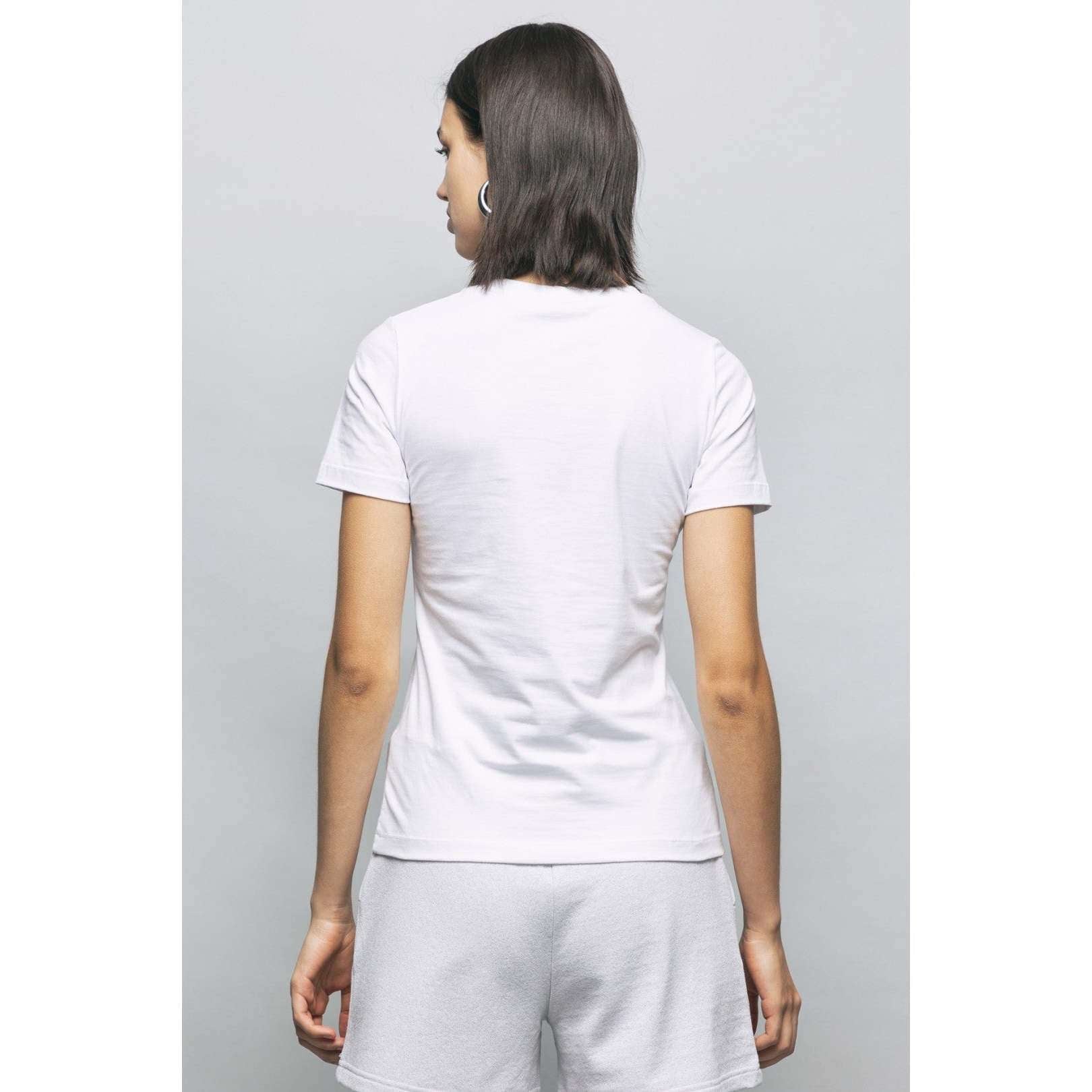 Gaelle Donna T-shirt Bianca Logo Degradè GBDP17010
