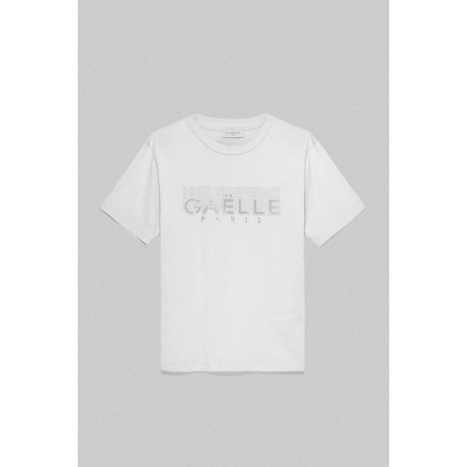 Gaelle Donna T-shirt BIANCA Logo Gioiello GBDP17000