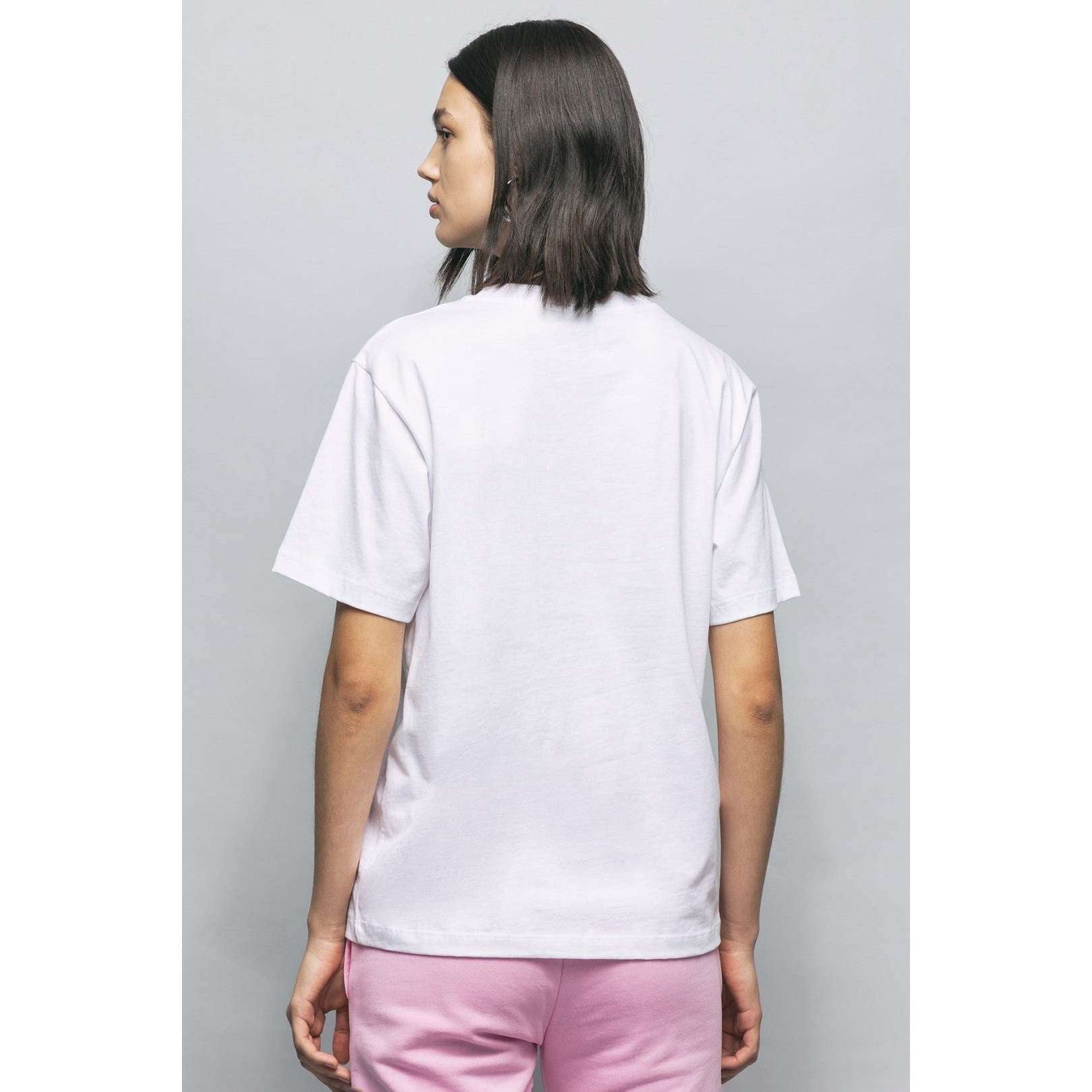 Gaelle Donna T-shirt Bianca loro RosaGBDP16829