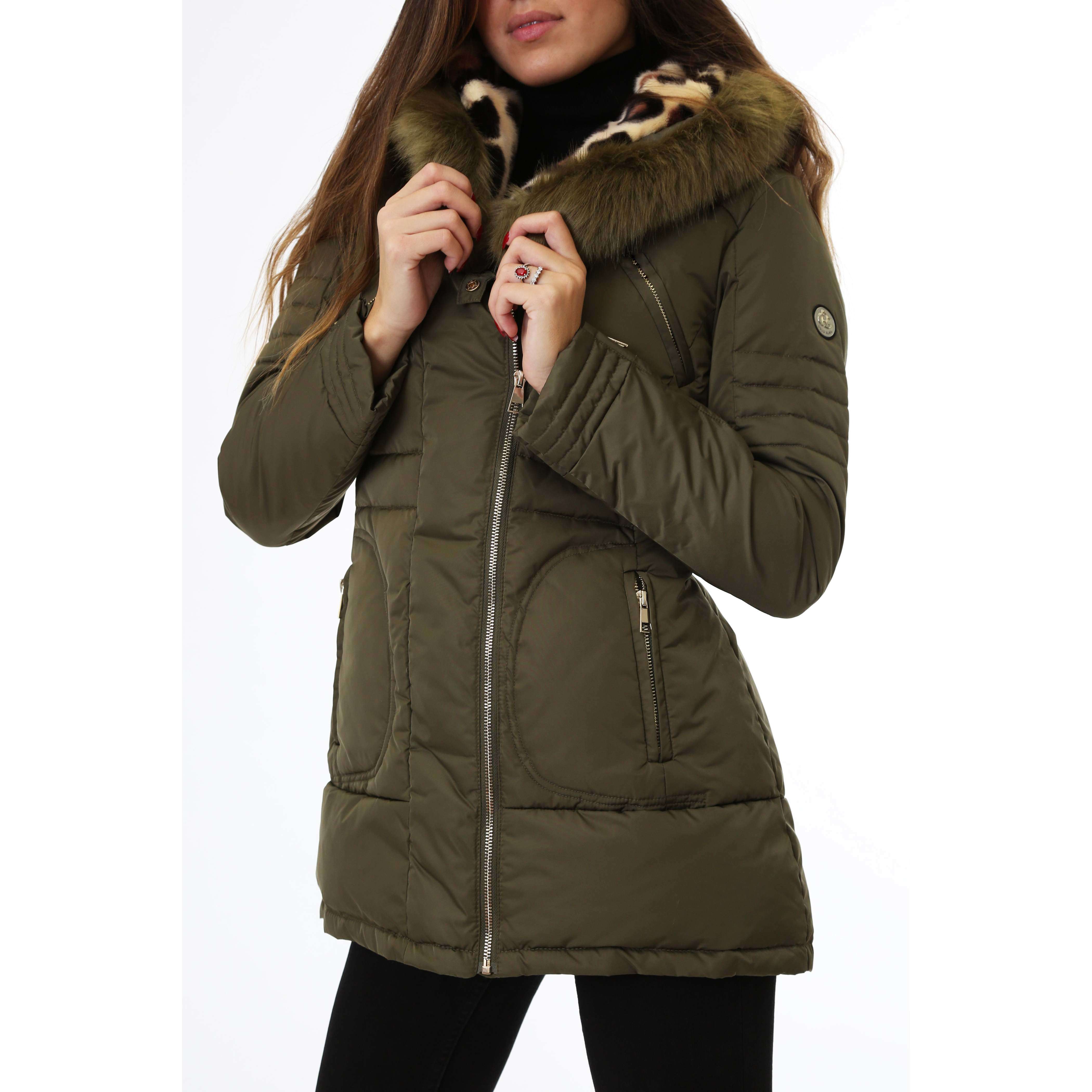Gold Rush Donna Giubbotto Imbottito Winter Jacket Frida Green