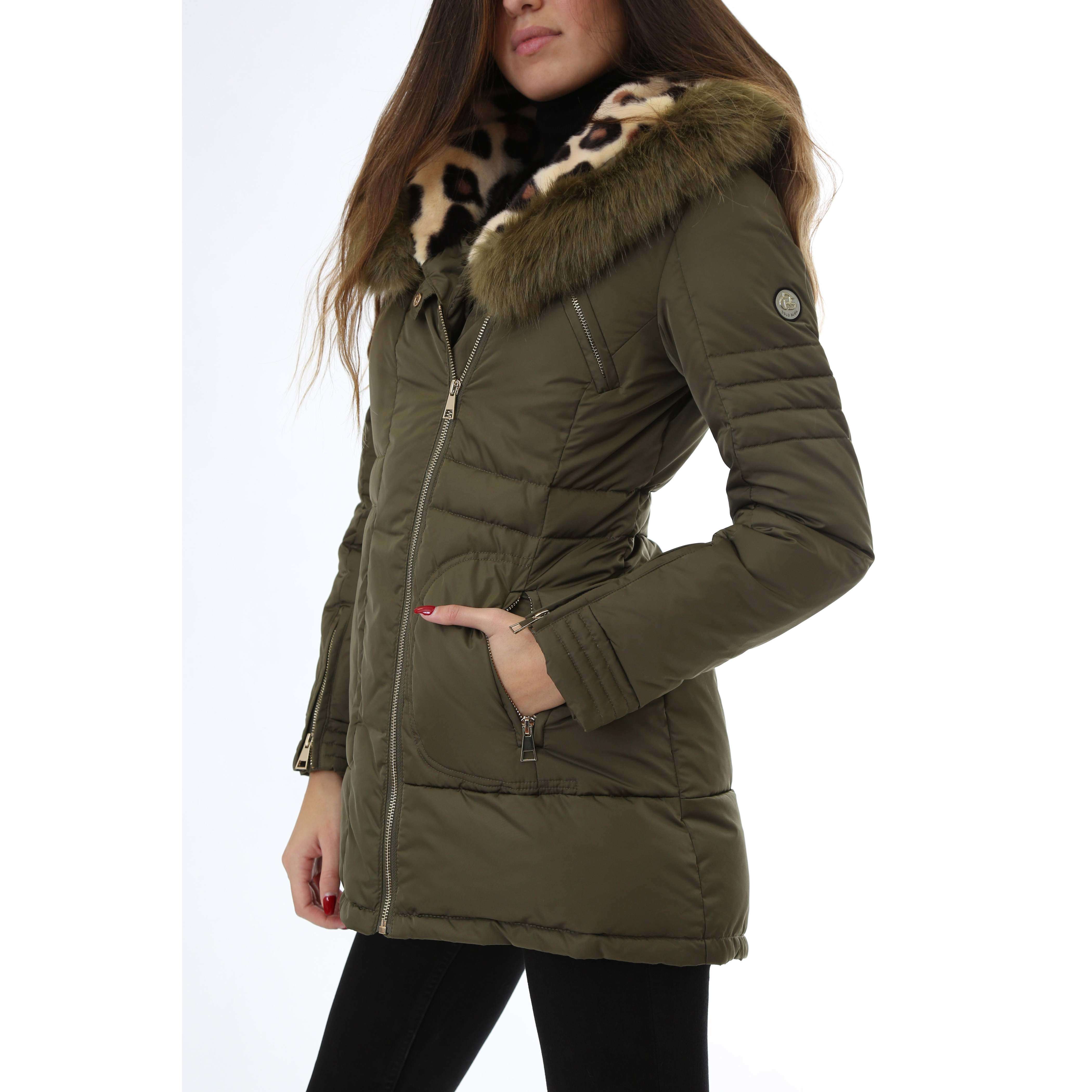Gold Rush Donna Giubbotto Imbottito Winter Jacket Frida Green