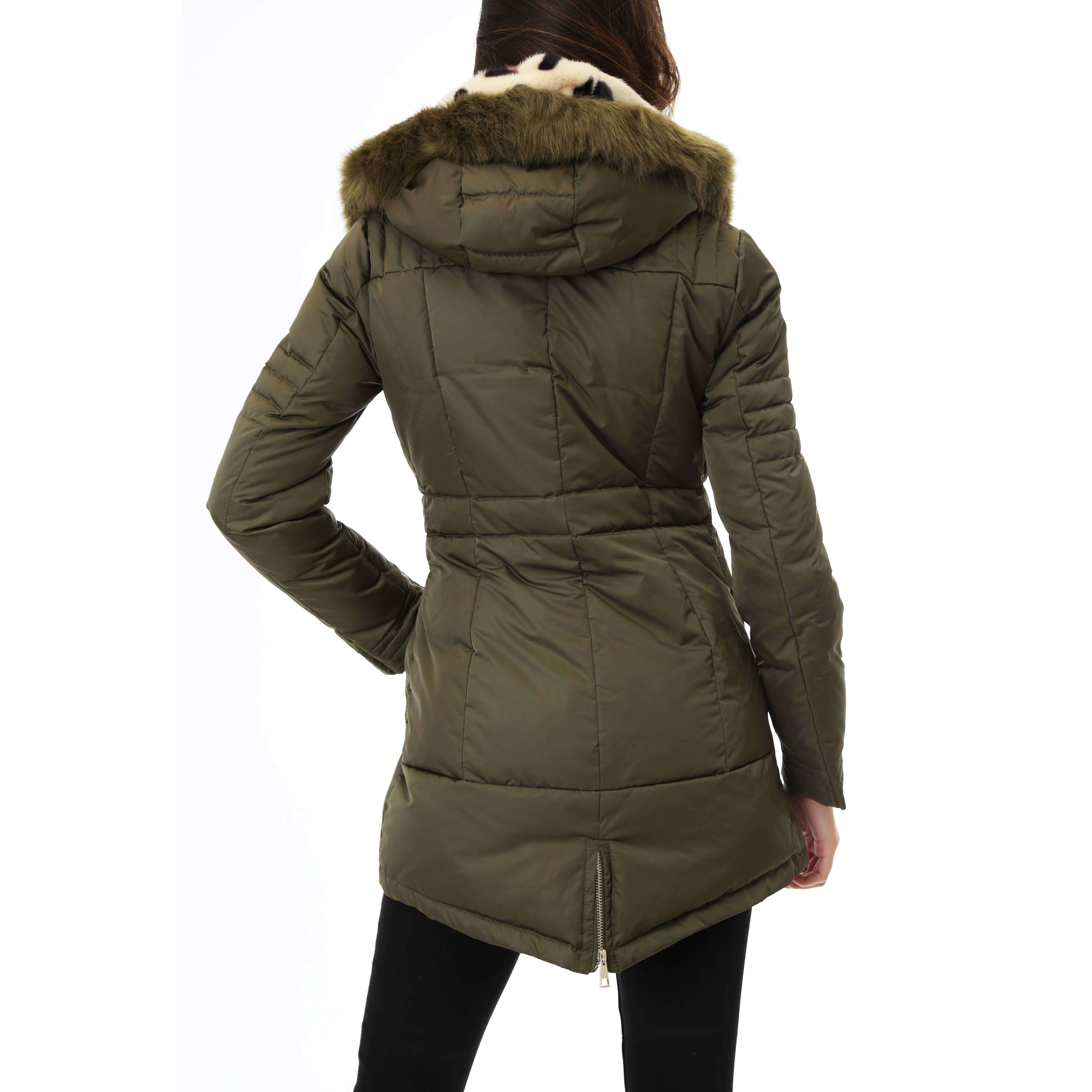 Gold Rush Donna Giubbotto Imbottito Winter Jacket Frida Green