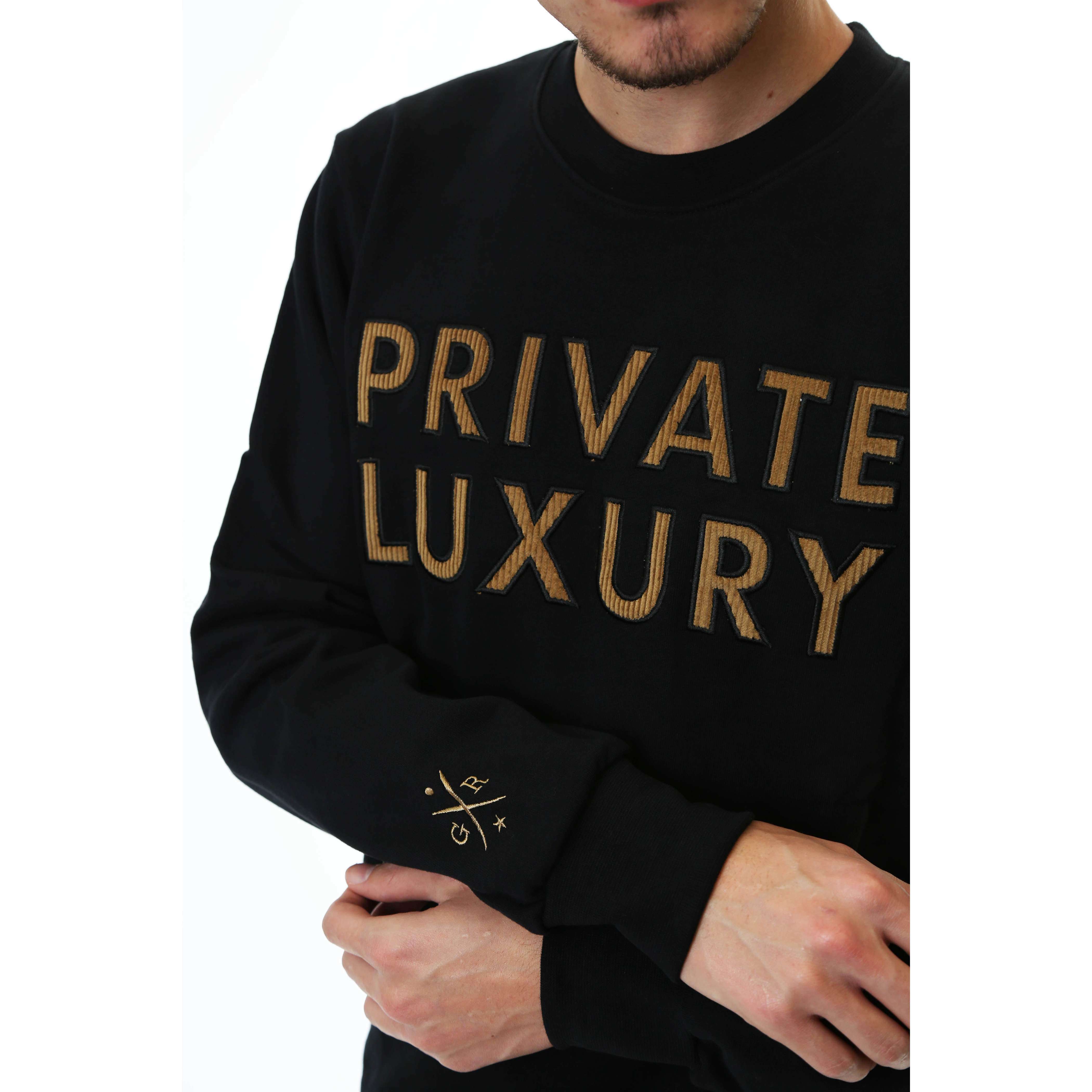 Gold Rush Uomo Felpa Sweatshirt Logo Stampato Lux Black