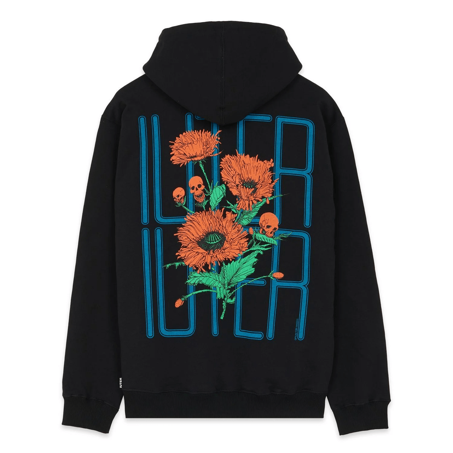 Iuter Uomo Felpa Spine Skulls Hoodie 23SISH89