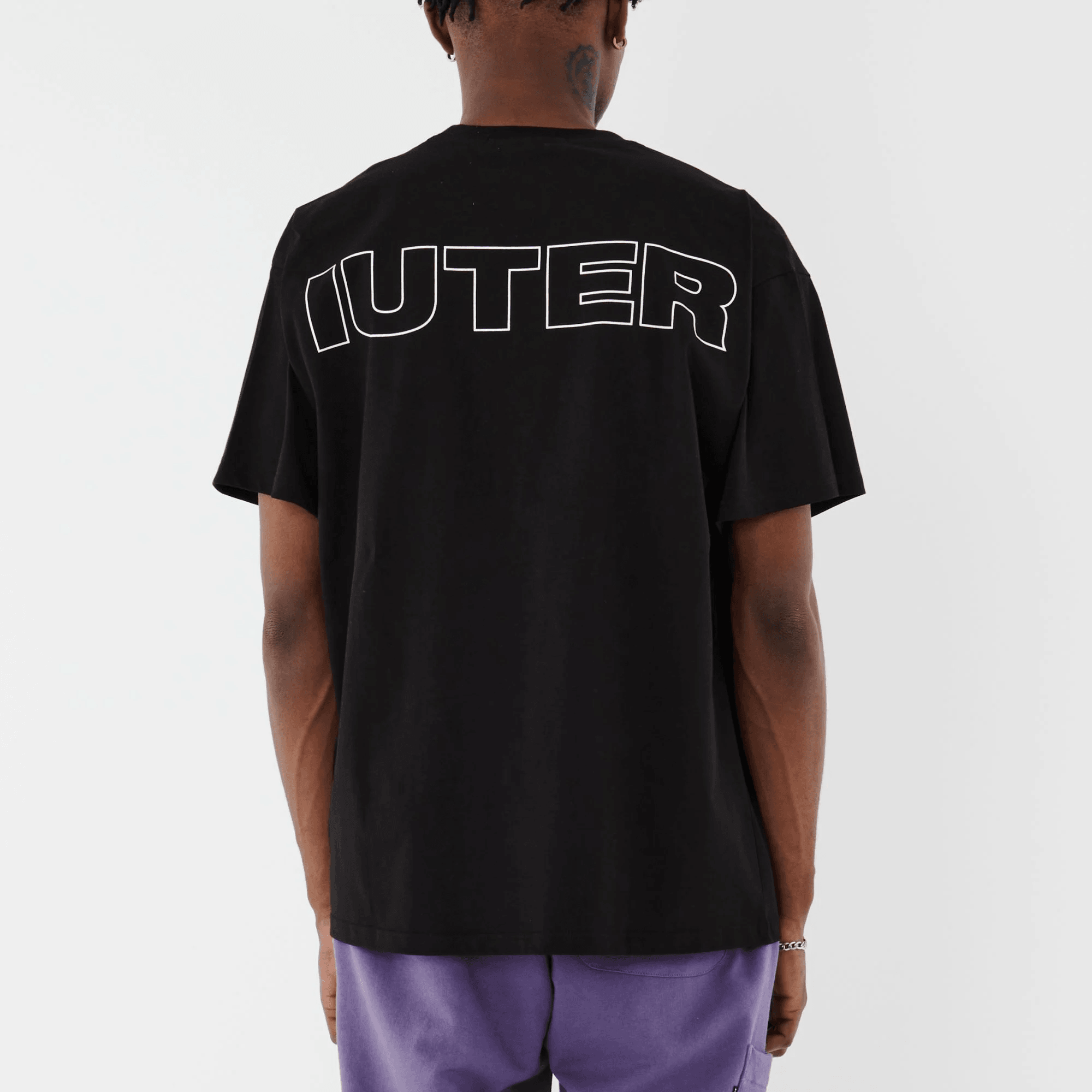 Iuter Uomo T-shirt Family Tee Nera 23SITS22
