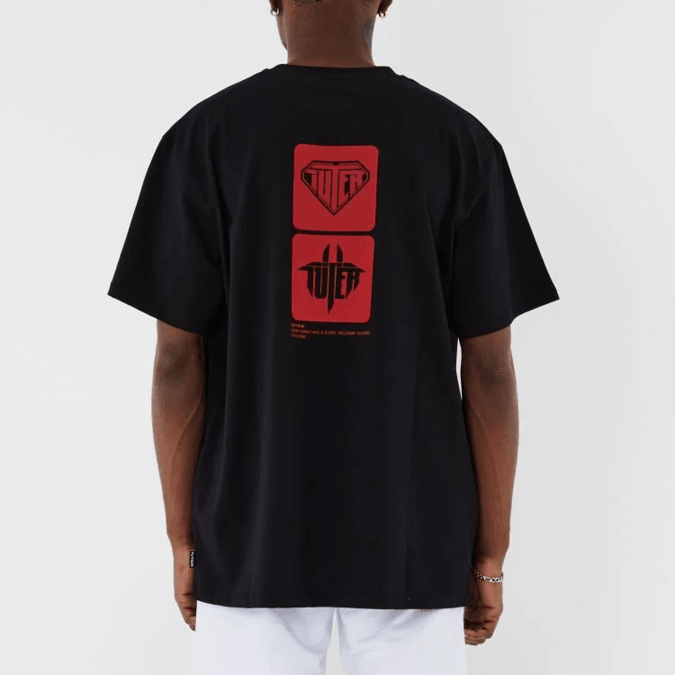 Iuter Uomo T-shirt Tab Tee 23SITS09 Nera