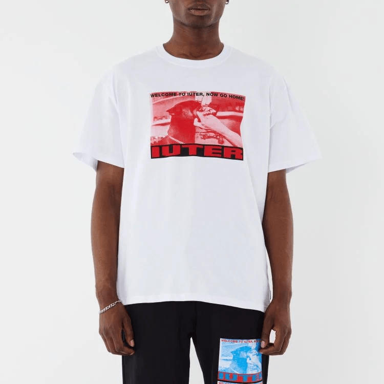 Iuter Uomo T-shirt Welcome Bianca 23SITS24
