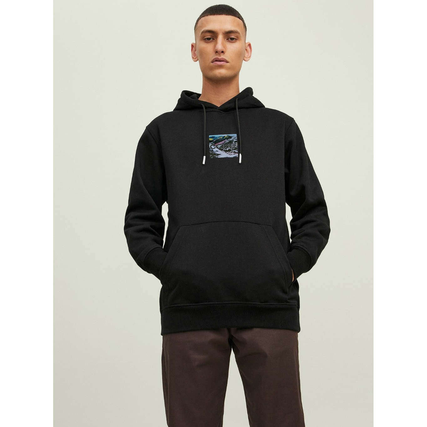 jack & jones uomo felpa hiking oversized 12216305